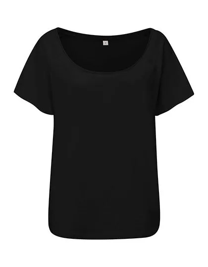 Dames T-shirt Flash Dance Mantis M129 in Dames T-shirt Flash Dance Mantis M129 - Black