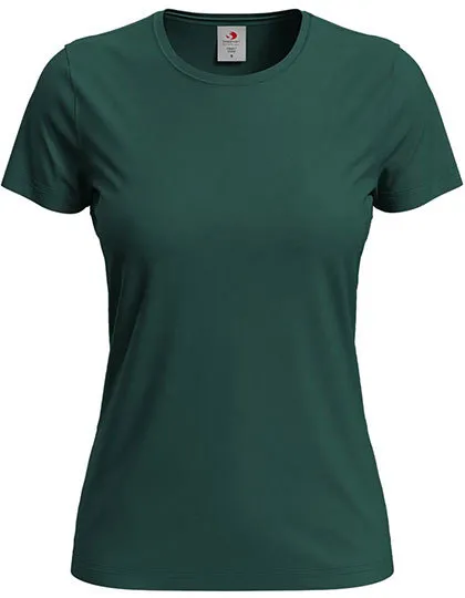 Dames T-shirt Classic-T Fitted Stedman ST2600 in Dames T-shirt Classic-T Fitted Stedman ST2600 - Bottle Green