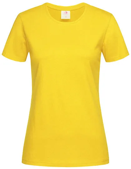 Dames T-shirt Classic-T Fitted Stedman ST2600 in Dames T-shirt Classic-T Fitted Stedman ST2600 - Sunflower Yellow