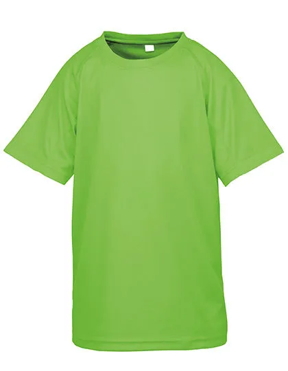 Kinder Sportshirt Spiro Aircool Tee S287J in Kinder Sportshirt Spiro Aircool Tee S287J - Lime
