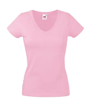 Dames T-shirts V hals Fruit of the loom 61-398-0 productfoto