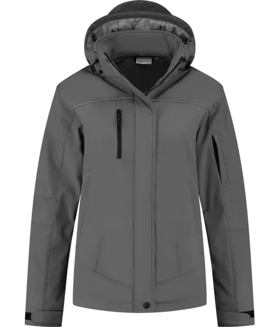 Dames Softshell Jas Santino STOCKHOLM in Dames Softshell Jas Santino STOCKHOLM Graphite