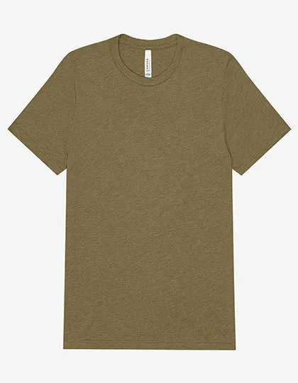 Heren T-shirt Bella Triblend Crew Neck 3413 in Olive Triblend