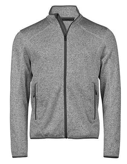 Heren Fleece Vest Tee Jays 9615 in Heren Fleece Vest Tee Jays 9615 Grey Melange