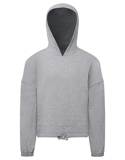 Kinder Hooded Tri Dri Recycled Cropped Oversize TR85B in Kinder Hooded Tri Dri Recycled Cropped Oversize TR85B Heather Grey