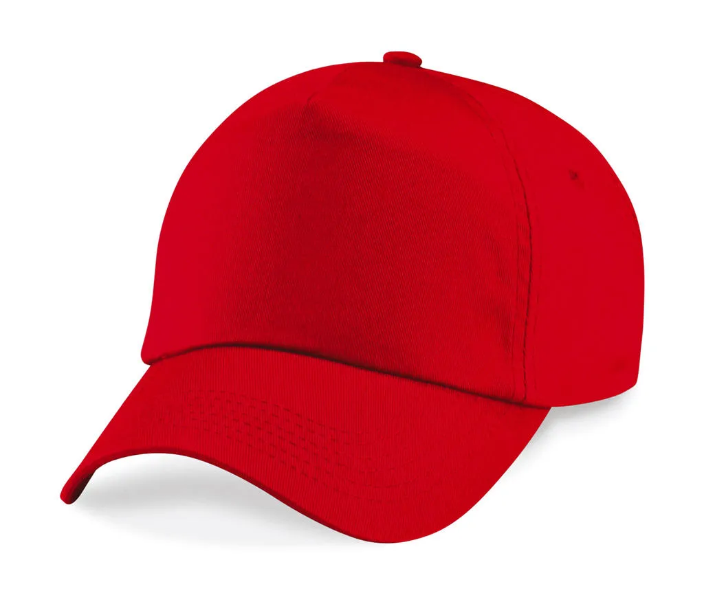 Cap 5 Panel Origineel B10 in Cap 5 Panel Origineel B10 - Bright Red