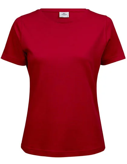 Dames T-shirt Tee Jays Interlock 580 in Dames T-shirt Tee Jays Interlock 580 - Red