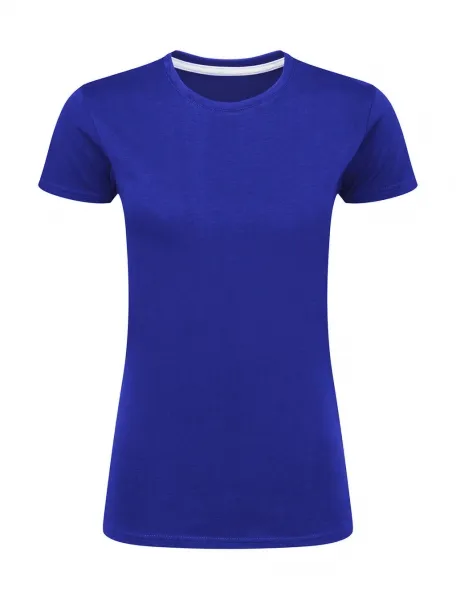 Dames T-shirt SG Perfect Print Tagless Tee SGTee F in Dames T-shirt SG Perfect Print Tagless Tee SGTee F - Royal Blue