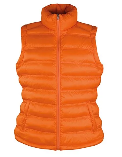 Dames Bodywarmer Result Ice Bird Padded R193F in Dames Bodywarmer Result Ice Bird Padded R193F Oranje