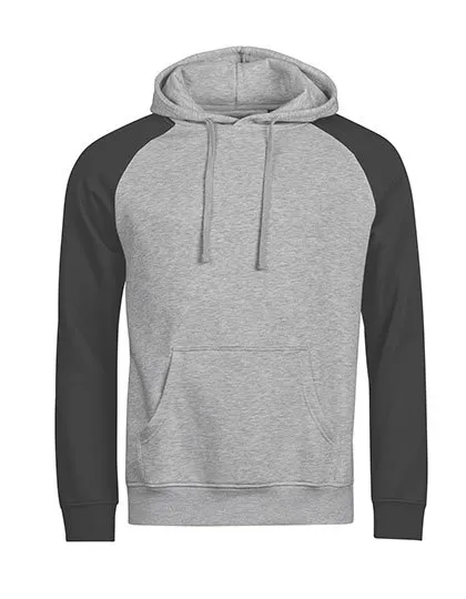 Baseball Hooded Sweater Tee Jays 5156 in Baseball Hooded Sweater Tee Jays 5156 heather-Zwart