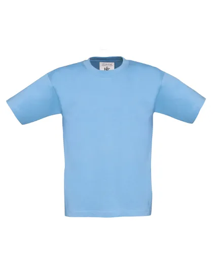 Kinder T-shirts B&C 190 Exact in sky blue