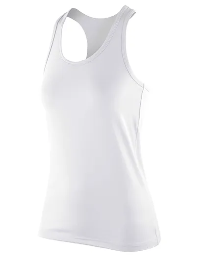 Dames Sportshirt Spiro Top Softex Strech S281F in Dames Sportshirt Spiro Top Softex Strech S281F - White