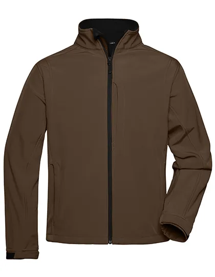 Heren Softshell Jas Daiber JN135 in Heren Softshell Jas Daiber JN135 Bruin