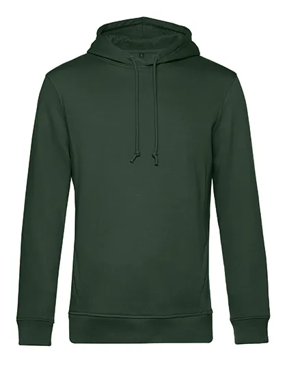 Organische Heren Hoodie B&C Inspire hooded WU33B in Organische Heren Hoodie B&C Inspire hooded WU33B - Forest Green
