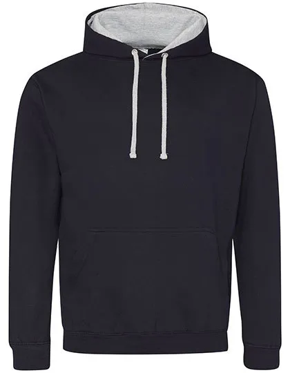 Heren Hoodie AWDis varsity JH003 in Heren Hoodie AWDis varsity JH003 - New French Navy-Heather Grey