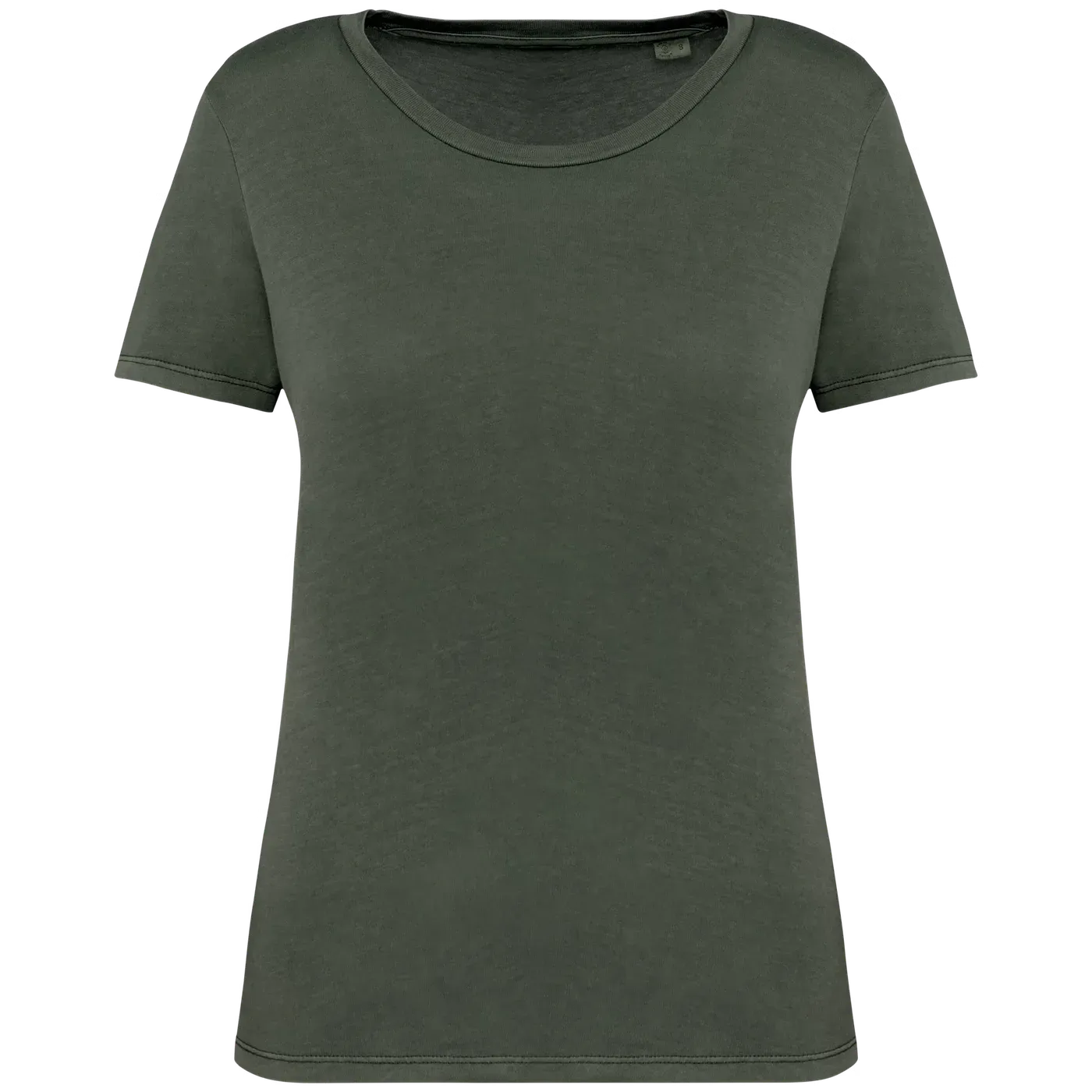 Dames T-shirt Native Spirit Ecologisch verwassen NS316 in Dames T-shirt Native Spirit Ecologisch verwassen NS316 - Organic Khaki