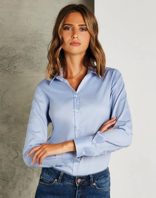 Dames blouse Poplin Russell 936F lange mouw productfoto