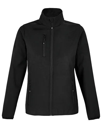 Dames Softshell Jas Sols 03828 in Dames Softshell Jas Sols 03828 Zwart