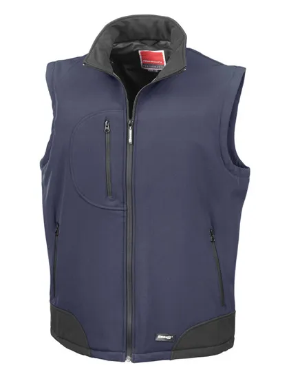 Heren Softshell Bodywarmer Result R123X in Heren Softshell Bodywarmer Result R123X Navy-Black