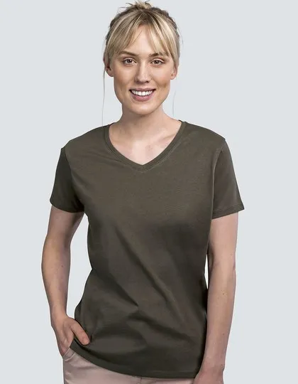 Dames T-shirt V HRM Luxury V-Neck Tees 202