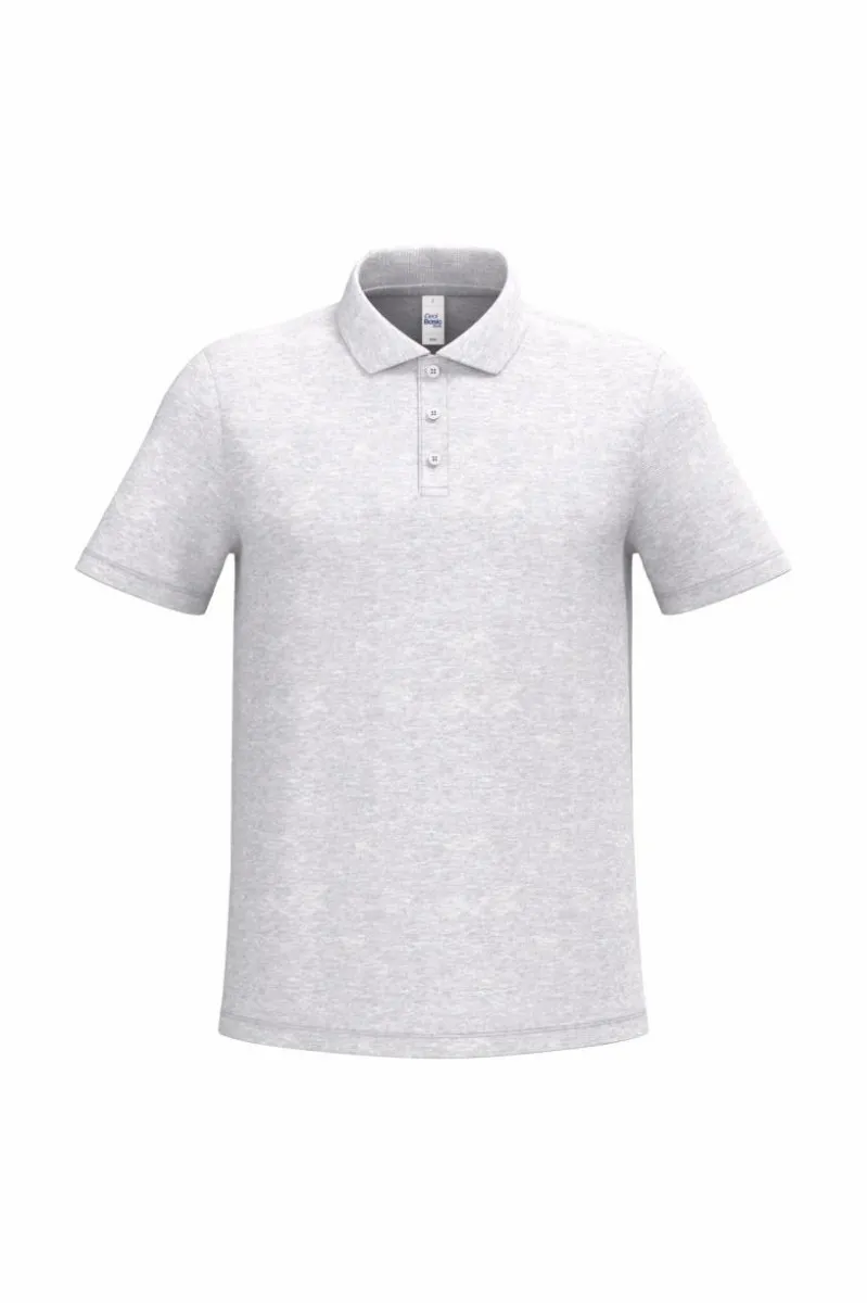 Goedkope Heren Polo iDeal Basic Brand in Ash heather