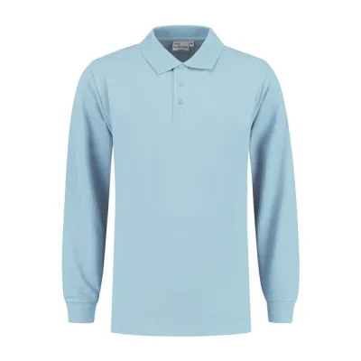 Heren Polo Lange Mouw Santino LEXINGTON - Heren Polo Lange Mouw Santino LEXINGTON Ice Blue