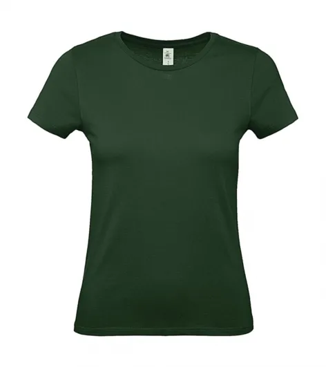 Dames T-shirt B&C E150 TW02T in Dames T-shirt B&C E150 TW02T Bottle Green