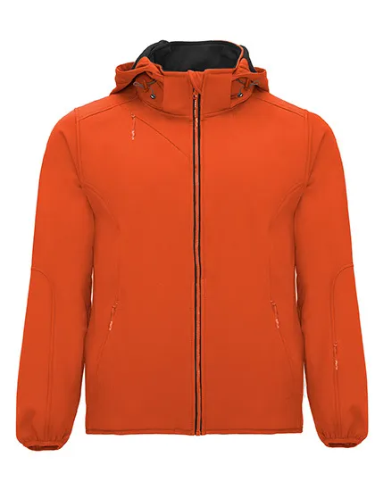 Heren Softshell Jas Siberia Roly SS6428 in Heren Softshell Jas Siberia Roly SS6428 bermelion oranje