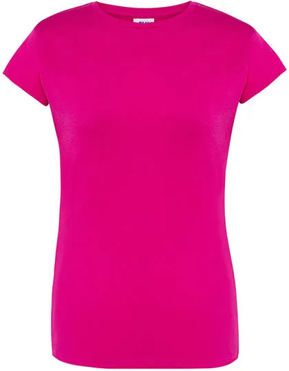 Goedkope Dames T-shirt JHK Regular Comfort TSRLCMF in Goedkope Dames T-shirt JHK Regular Comfort TSRLCMF - Fuchsia