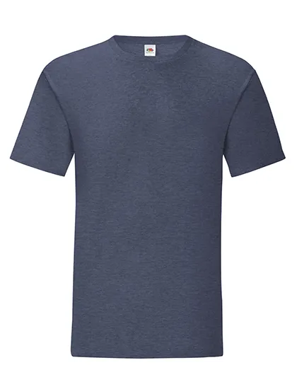 Heren T-shirt Fruit of the loom 61-430-0 in Heren T-shirt Fruit of the loom 61-430-0 - Heather Navy