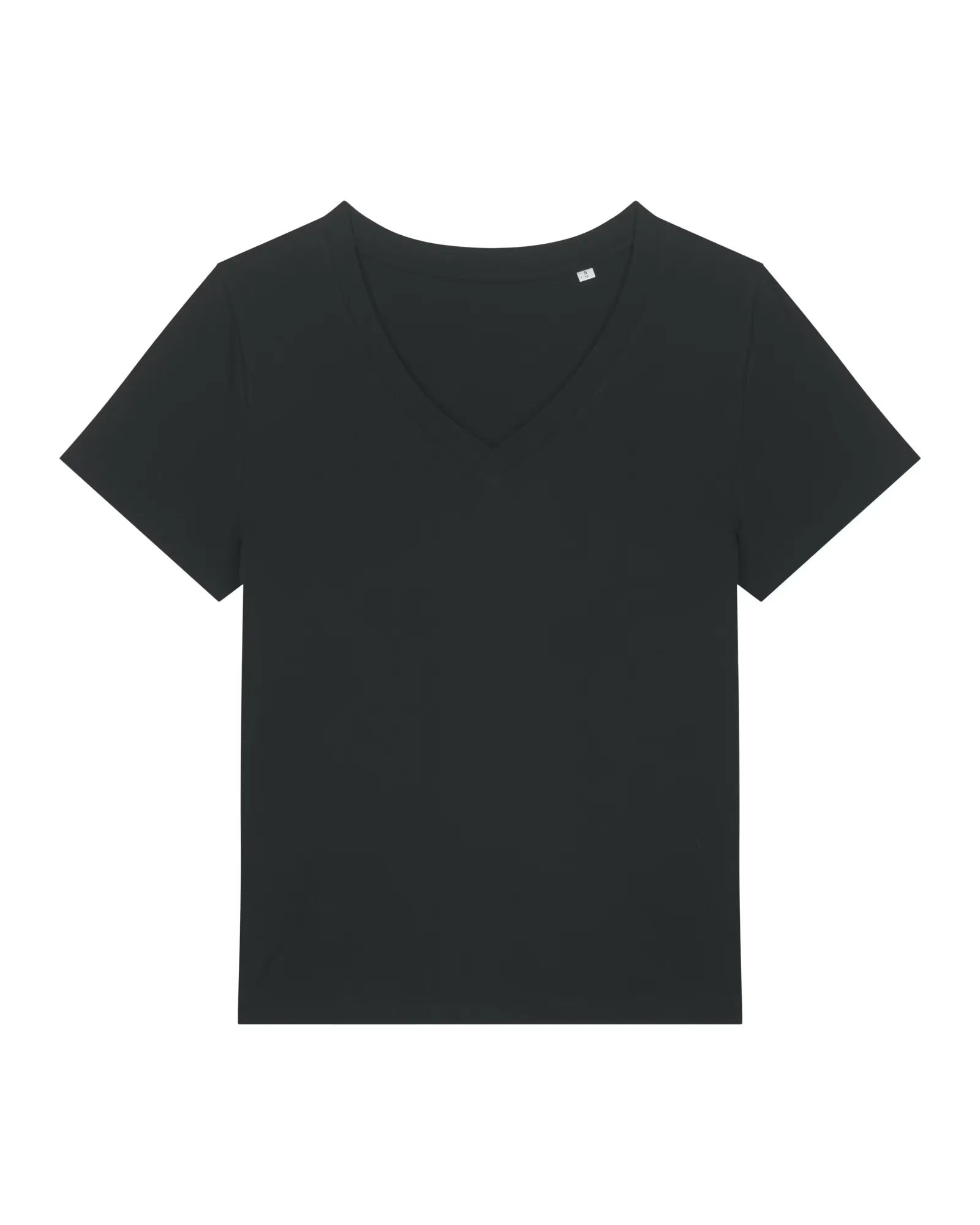 Dames T-shirt Stanley Stella Isla V-hals STTW176 in Dames T-shirt Stanley Stella Isla V-hals STTW176 - Black