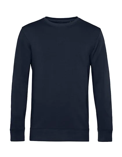 Organische heren Sweater B&C Inspire Crew Neck Sweat WU31B in Organische heren Sweater B&C Inspire Crew Neck Sweat WU31B - Navy Blue