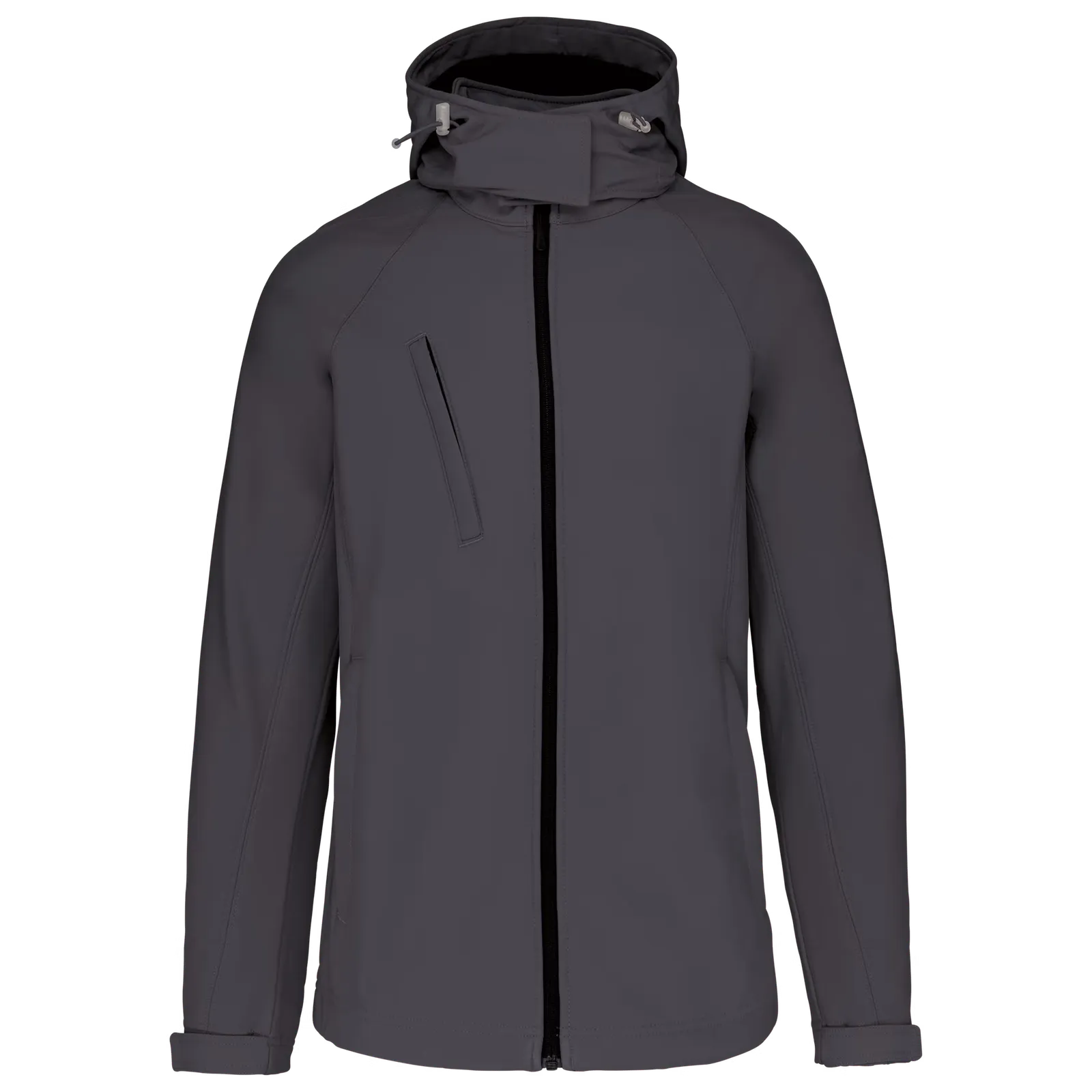 Dames Softshell jas hooded Kariban K414 in Dames Softshell jas hooded Kariban K414 TITANIUM
