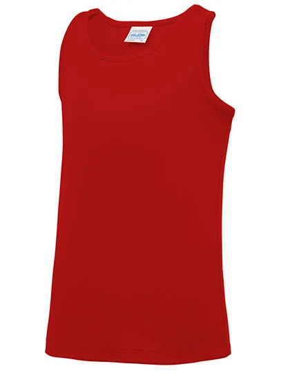Kinder sportshirt Just Cool vest JC007J in Kinder sportshirt Just Cool vest JC007J - Fire Red