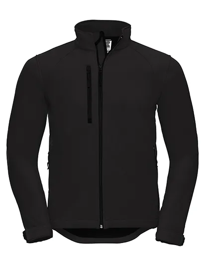 Heren Softshell Jas Russell R-140M-0 in Heren Softshell Jas Russell R-140M-0 Black