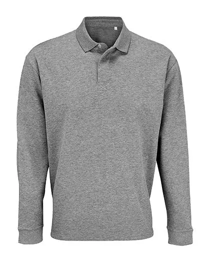 Polo Sweater Heritage SOL´S 03990 in Polosweater Heritage SOLS 03990 Grey Melange