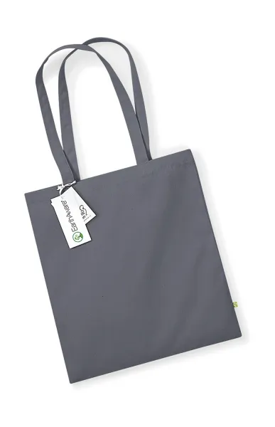Biologische katoenen Draagtas Westford Mill W801 in Biologische katoenen Draagtas Westford Mill W801 Graphite Grey