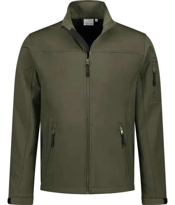 Heren Softshell Jas Santino SANTO 1226075 in Heren Softshell Jas Santino SANTO 1226075 Army