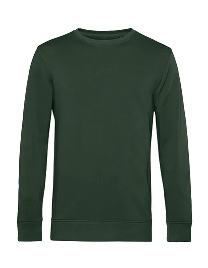 Organische heren Sweater B&C Inspire Crew Neck Sweat WU31B in Organische heren Sweater B&C Inspire Crew Neck Sweat WU31B - Forest Green