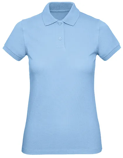 Dames Polo B&C Inspire PW440 in Dames Polo B&C Inspire PW440 - Sky Blue