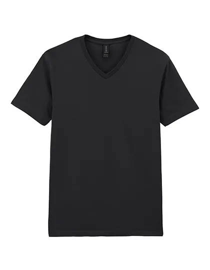 Goedkope T-shirts V hals Gildan softstyle 64VOO in Goedkope T-shirts V hals Gildan softstyle 64VOO Zwart