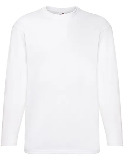 T-shirts lange mouw Fruit of the Loom 61-038-0 in T-shirts lange mouw Fruit of the Loom 61-038-0 - White