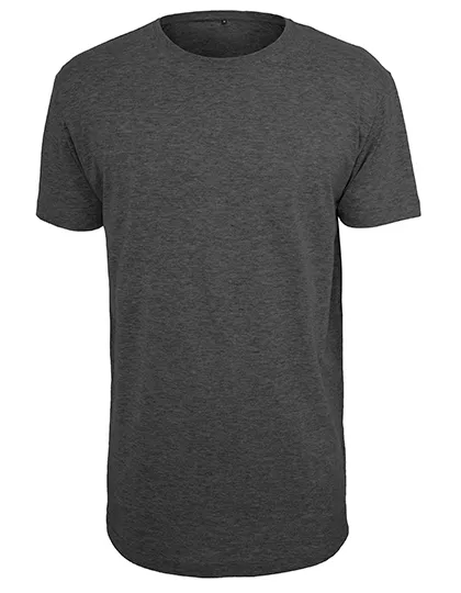Heren T-shirt Extra Lang Build Your Brand BY028 in Heren T-shirt Extra Lang Build Your Brand BY028 - Charcoal
