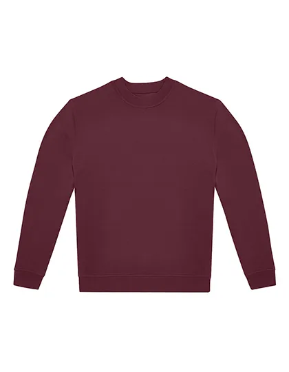 Heren Sweater B&C ID.222 Crew WG007 in Heren Sweater B&C ID.222 Crew WG007 Burgundy