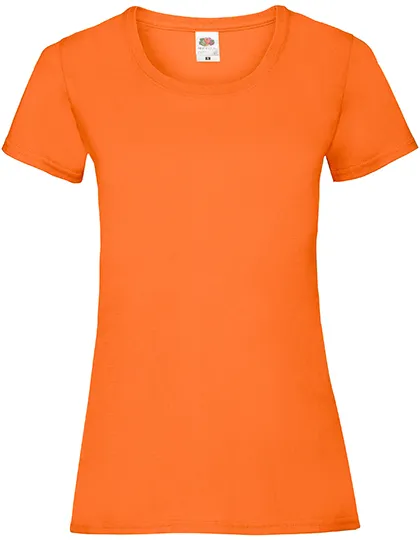 Dames T-shirts fruit of the loom value weight 61-372-0 in Dames T-shirts fruit of the loom value weight 61-372-0 - Orange