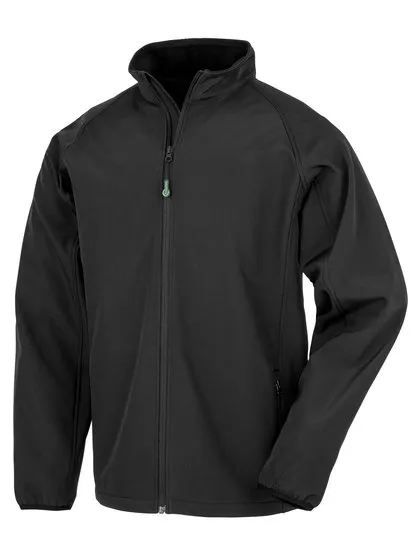 Kinder Softshell Jas Recycled Result R901Y in Kinder Softshell Jas Recycled Result R901Y Zwart