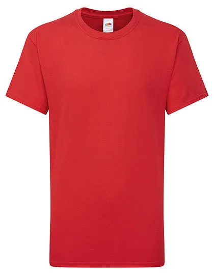 Kinder T-shirt Iconic T fruit of the Loom 61-363-0 in Kinder T-shirt Iconic T fruit of the Loom 61-363-0 - Red