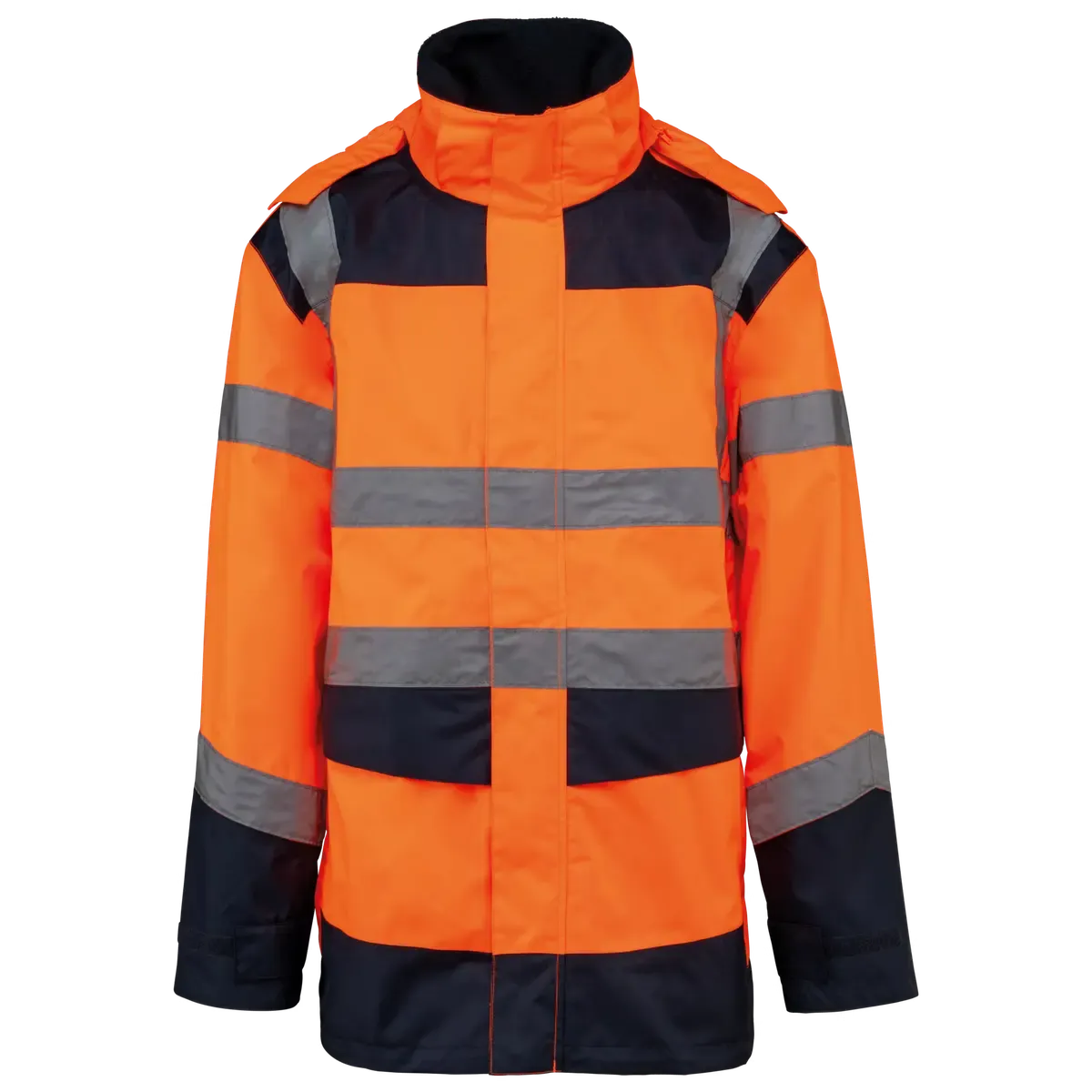 Werkjas WK veiligheidsparka 4-in-1 WK660 in Werkjas WK veiligheidsparka 4-in-1 WK660 High Visibility Oranje-Navy