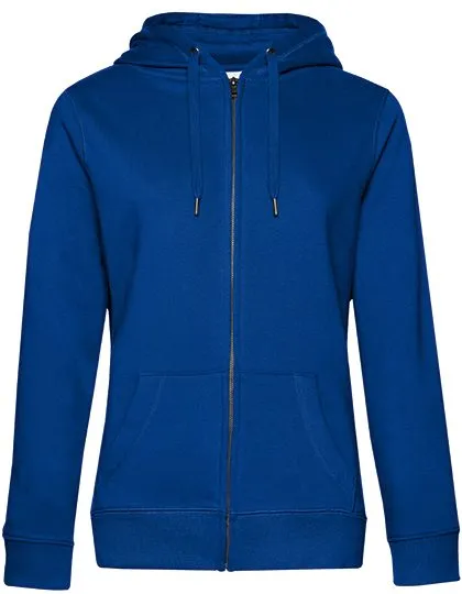 Dames Hoodie met rits B&C QUEEN WW03Q in Dames Hoodie met rits B&C QUEEN WW03Q - Royal