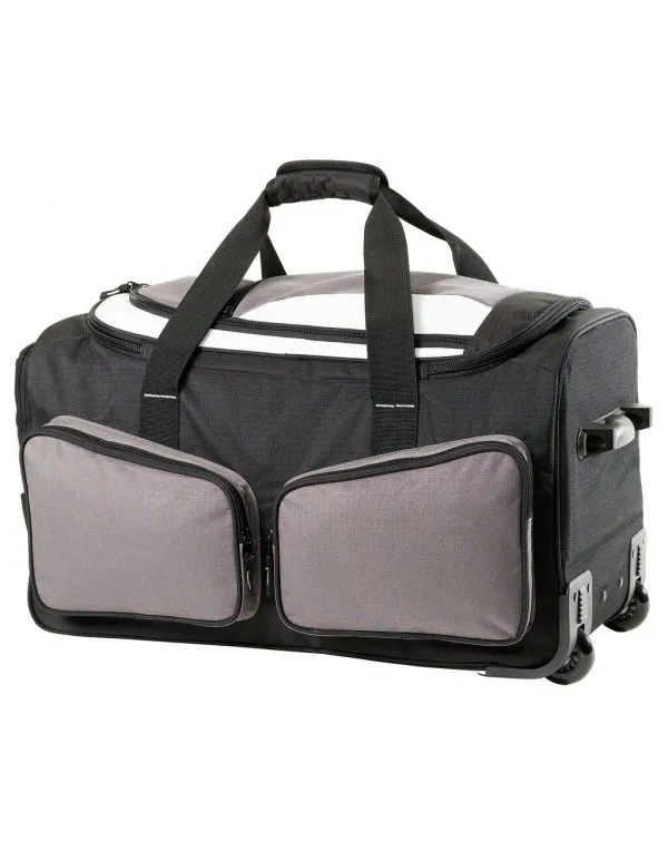 Reistas Holdall Trolley Detroit SH6090 in Grijs Zwart